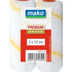 Minisylinteri 10 cm 2 kpl keltaraita