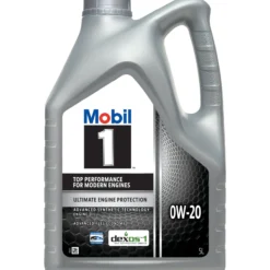 Moottoriöljy Mobil 1 0W-20, 5 l