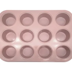 Muffinipelti Miny 12 kpl, vaaleanpunainen