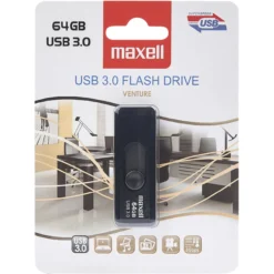 Muistitikku Maxell Venture USB 3.0, 64 GB