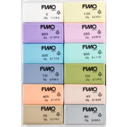 Muovailumassa FIMO 12 x 25 g Soft pastellivärit