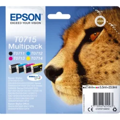 Muste DURABrite Ultra Gepardi multipack 4 väriä T715
