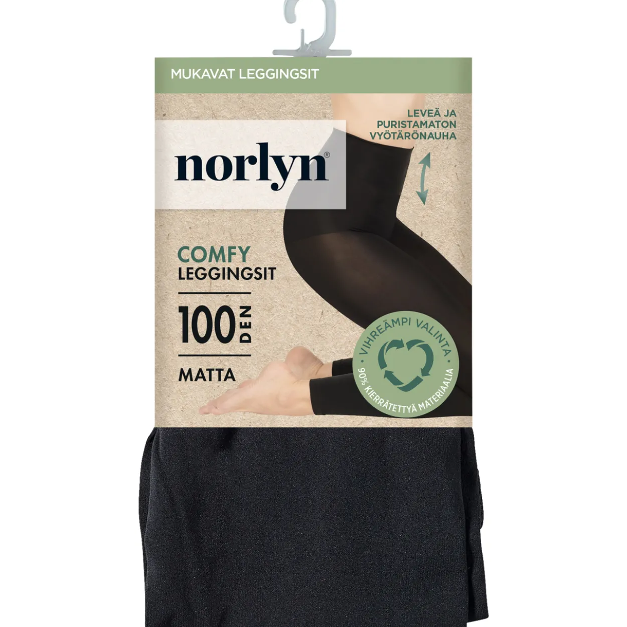 Naisten leggingsit Norlyn Comfy 100 den