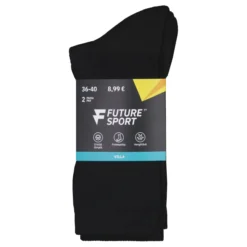 Naisten villapohjasukat Future TT Sport 2 pr/pkt