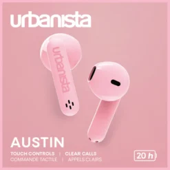 Nappikuulokkeet Urbanista Austin Blossom Pink