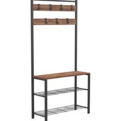 Naulakko Chic Home 86 x 30 x 172 cm Gunilla kenkähyllyllä