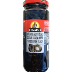 Oliivi Figaro 340 g / 180 g musta viipaloitu