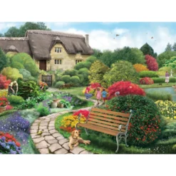 Palapeli Jumbo 1000 palaa Falcon Cottage Cardens