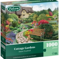 Palapeli Jumbo 1000 palaa Falcon Cottage Cardens