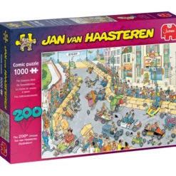 Palapeli Jumbo 1000 palaa Jan van Haasteren 200th Puzzle Illustration Celebration