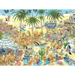 Palapeli Jumbo 1000 palaa Jan van Haasteren The Oasis