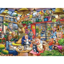 Palapeli Jumbo 1000 palaa Wasgij Mystery 28 Feline Frenzy!