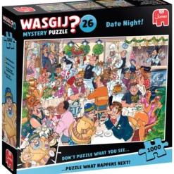 Palapeli Jumbo 1000 palaa Wasgij Mystery 26 Date Night!