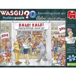 Palapeli Jumbo 1000 palaa Wasgij Retro Mystery 7 Everything Must Go
