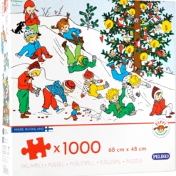 Palapeli Peliko Peppi Pitkätossu 1000 palaa