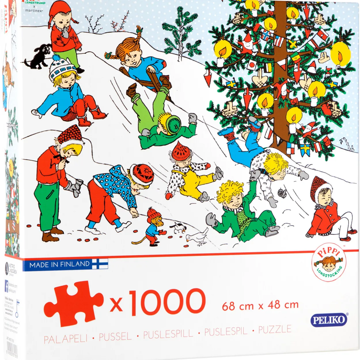 Palapeli Peliko Peppi Pitkätossu 1000 palaa