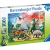 Palapeli Ravensburger Among the Dinosaurs 100 palaa