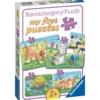Palapeli Ravensburger Cute Pets 2/4/6/8 palaa