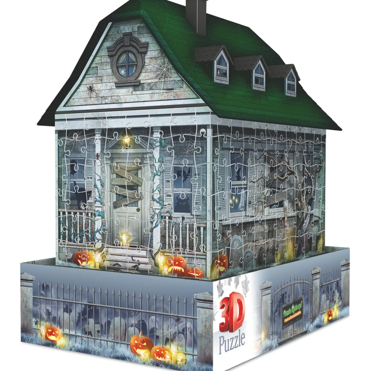 Palapeli Ravensburger 3D Night Light Haunted House 216 palaa