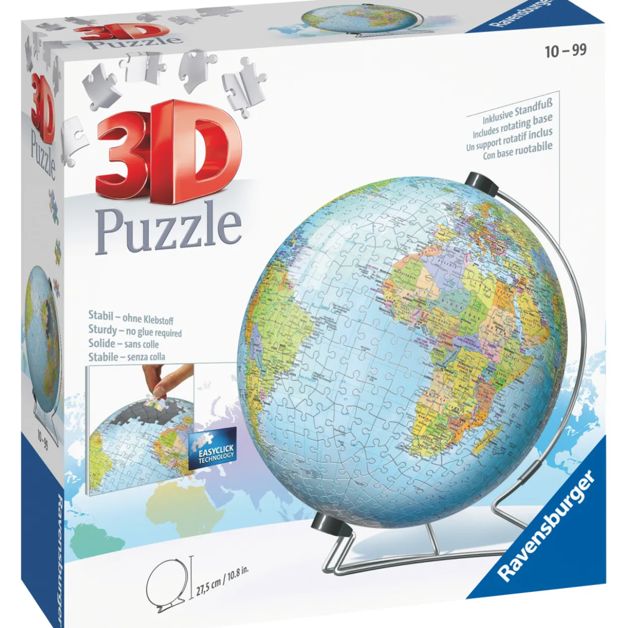 Palapeli Ravensburger 3D World Globe PB 540 palaa