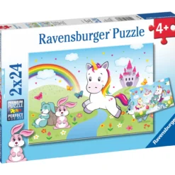 Palapeli Ravensburger Fairytale Unicorn 2x24 palaa