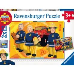 Palapeli Ravensburger Fireman Sam In Action 2x12 palaa