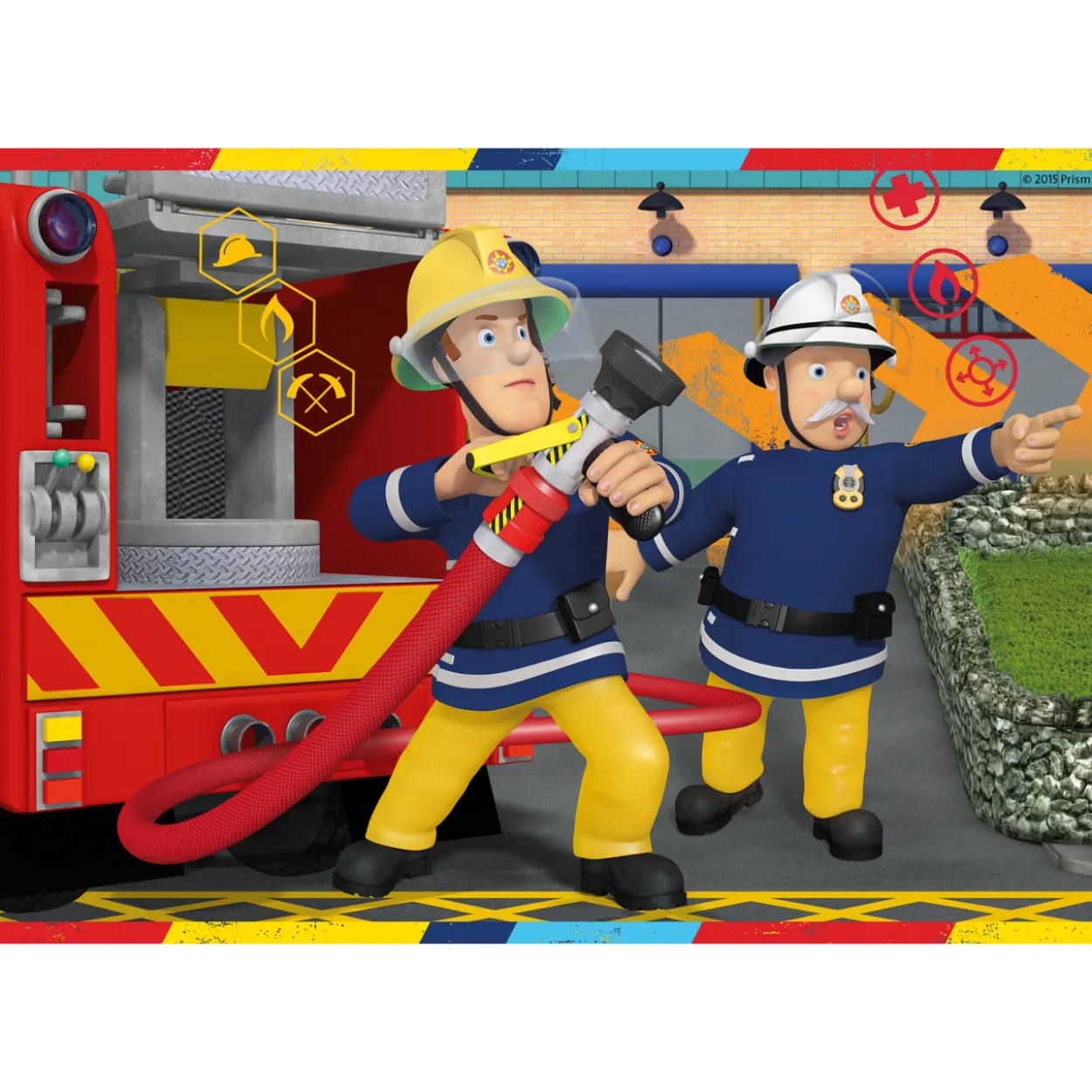 Palapeli Ravensburger Fireman Sam In Action 2x12 palaa