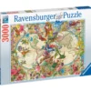 Palapeli Ravensburger Flora & Fauna World Map 3000 palaa