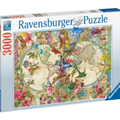 Palapeli Ravensburger Flora & Fauna World Map 3000 palaa
