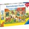 Palapeli Ravensburger Happy Days At The Stables 2x12 palaa
