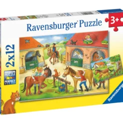 Palapeli Ravensburger Happy Days At The Stables 2x12 palaa