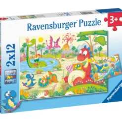 Palapeli Ravensburger My Dino Friends 2x12 palaa