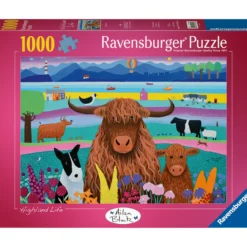 Palapeli Ravensburger 1000 palaa Highland Life