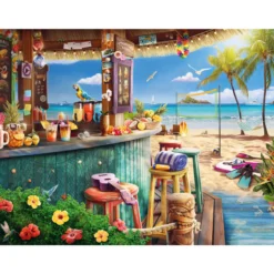 Palapeli Ravensburger 1500 palaa Beach Bar Breezes