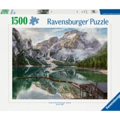 Palapeli Ravensburger 1500 palaa Lake Braies