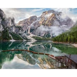Palapeli Ravensburger 1500 palaa Lake Braies