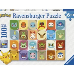 Palapeli Ravensburger 100 palaa XXL Pokémon Multicharacter