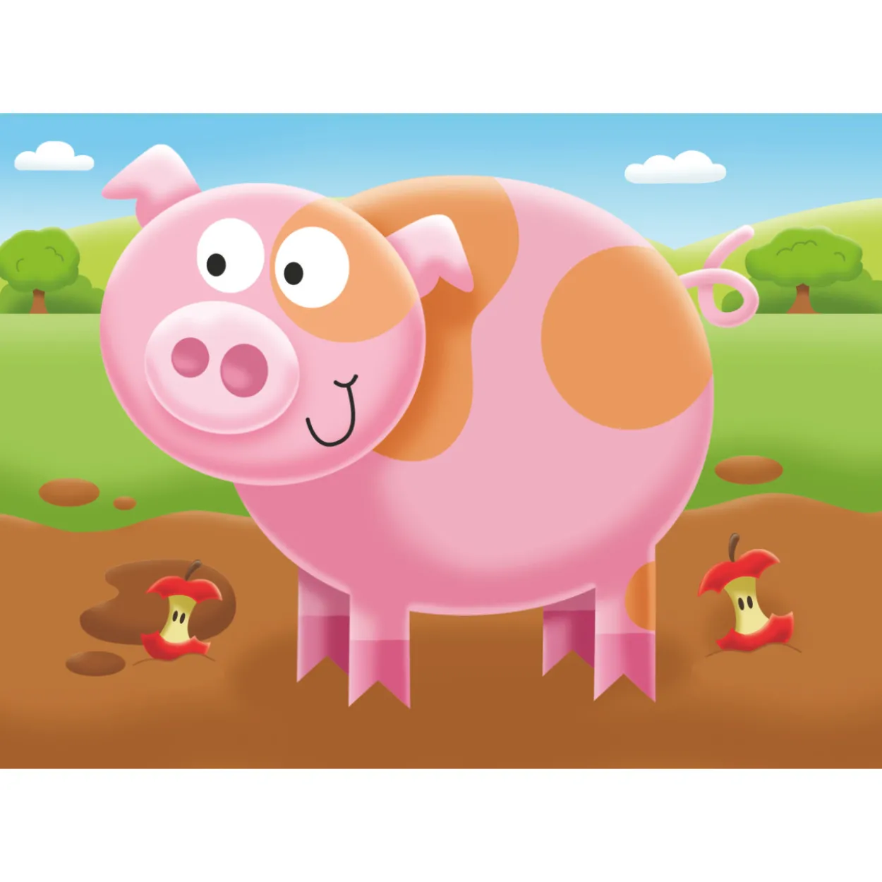 Palapeli Ravensburger 2/3/4/5 palaa On The Farm My First Puzzles
