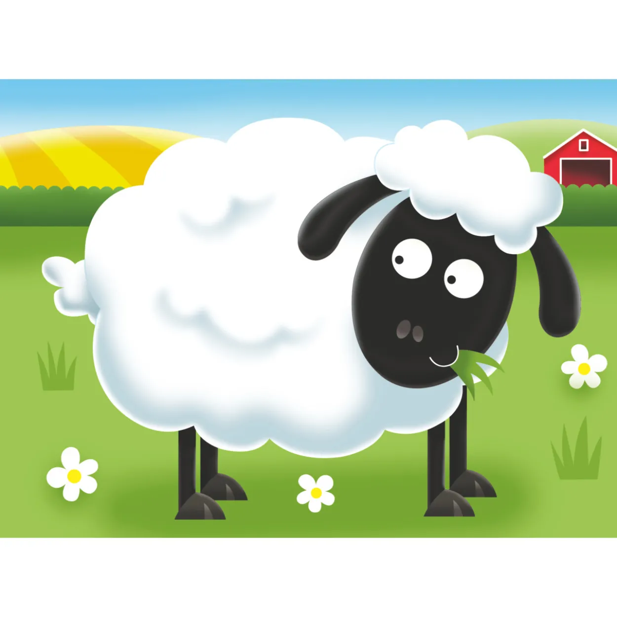 Palapeli Ravensburger 2/3/4/5 palaa On The Farm My First Puzzles