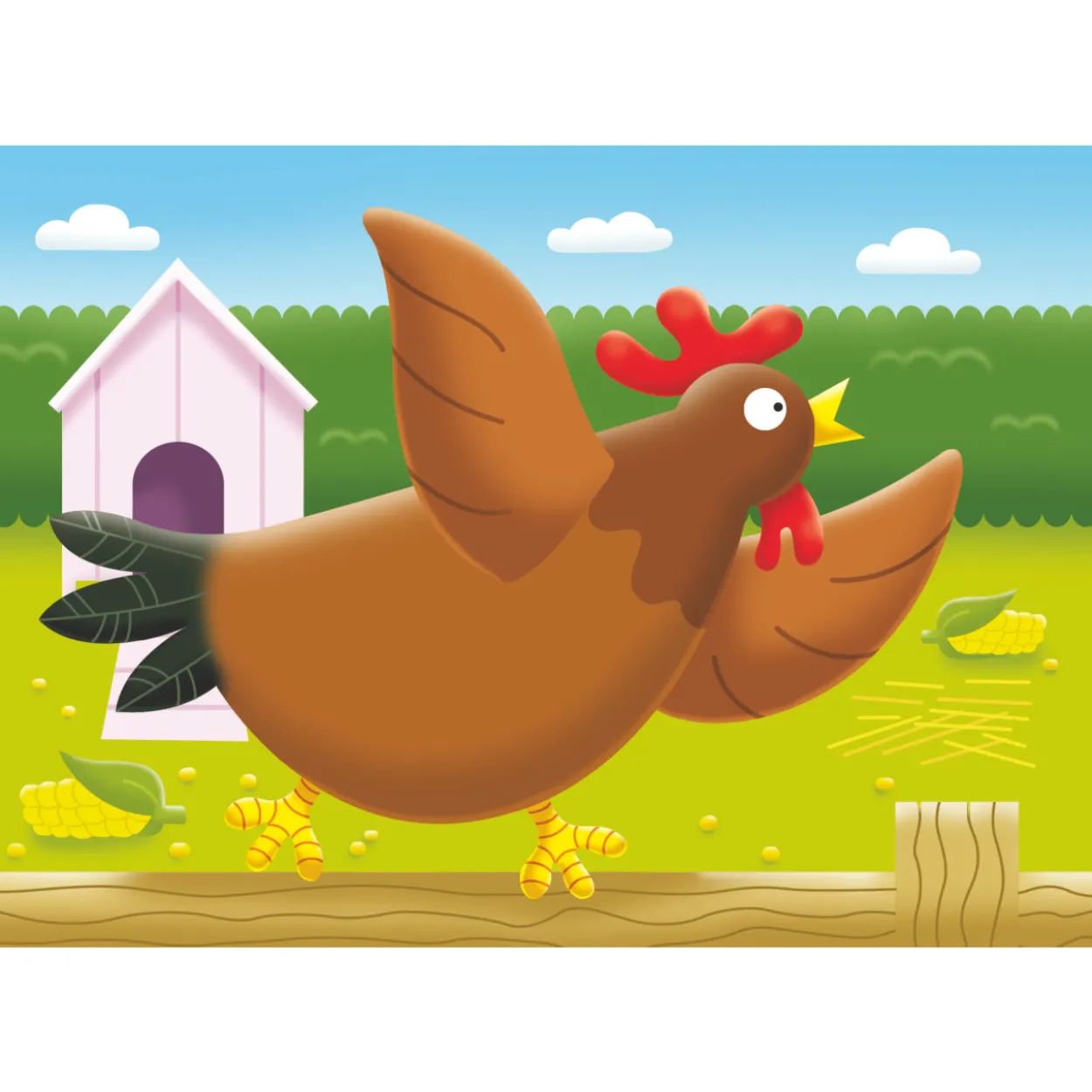 Palapeli Ravensburger 2/3/4/5 palaa On The Farm My First Puzzles
