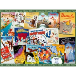 Palapeli Ravensburger 1000 palaa Disney Vintage Movie Post.