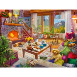 Palapeli Ravensburger 1000 palaa Cozy Cabin