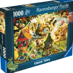 Palapeli Ravensburger 1000 palaa Look Out Little Pigs