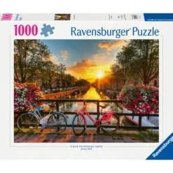 Palapeli Ravensburger 1000 palaa Bicycles In Amsterdam