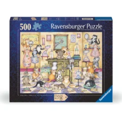 Palapeli Ravensburger 500 palaa Crazy Cats Taby & Co.