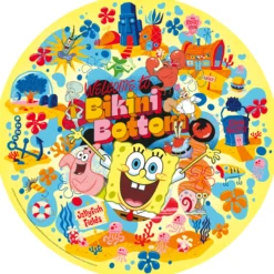Palapeli Ravensburger 500 palaa Sponge Bob pyöreä