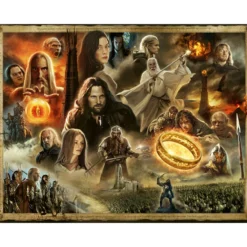 Palapeli Ravensburger 2000 palaa Lord Of The Rings The Two Towers
