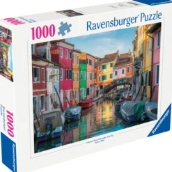 Palapeli Ravensburger 1000 palaa Burano Canal, Venice