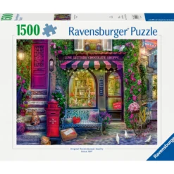 Palapeli Ravensburger 1500 palaa Love Letters Chocolate Shop