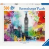 Palapeli Ravensburger 500 palaa London Postcard